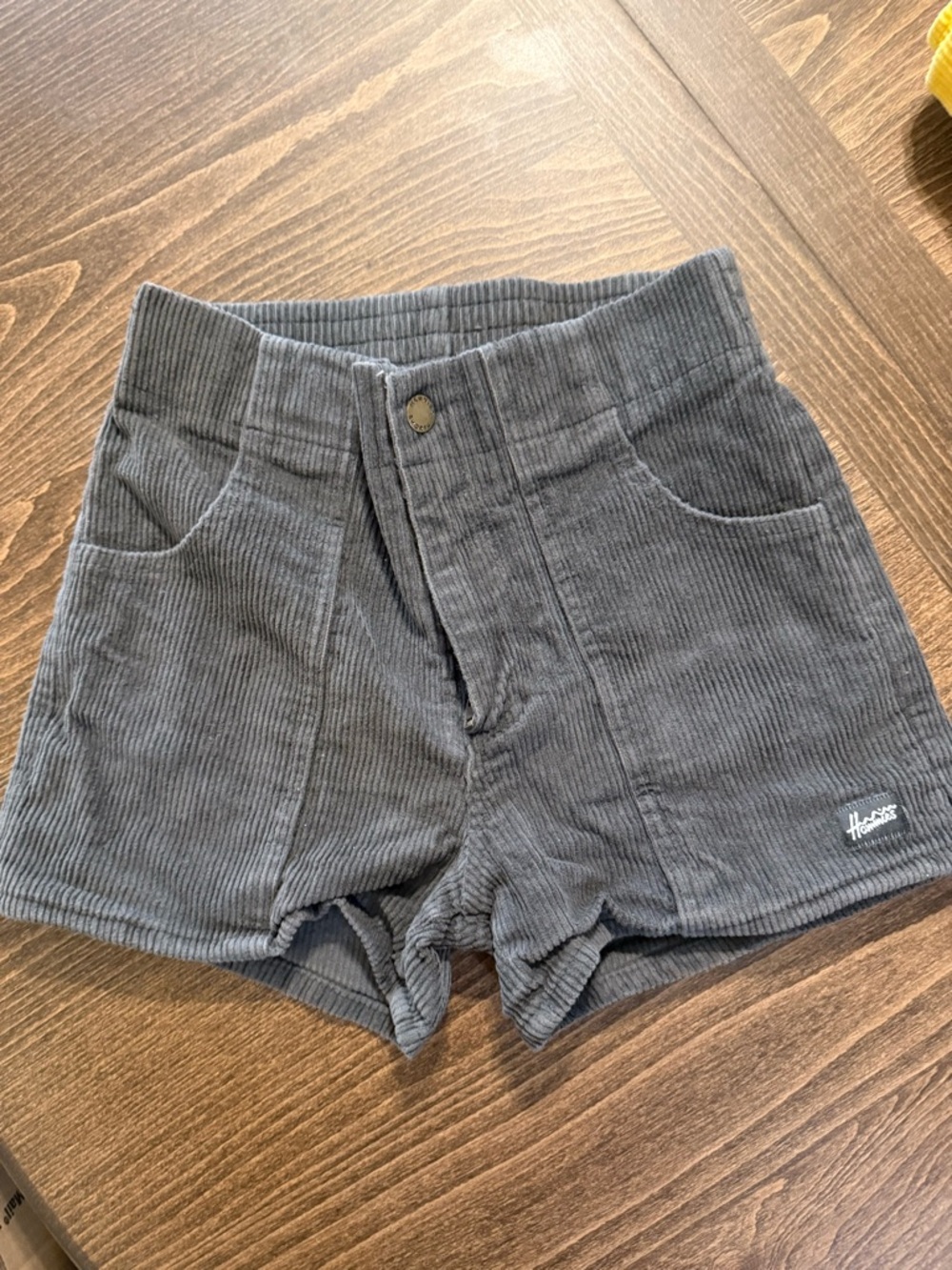 Hammies Men’s Grey Corduroy Shorts- retro vibe